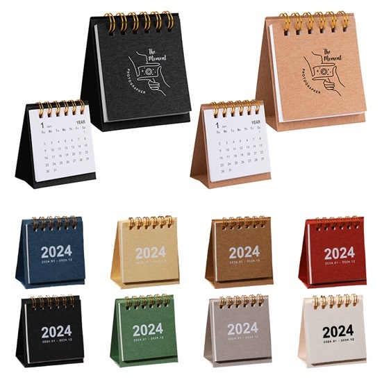 Kraft Paper Mini Desk Calendar