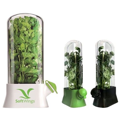 Premium Herb Keeper for Refrigerator – Large