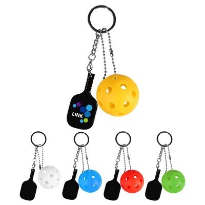 26-Hole Pickleball Keychain