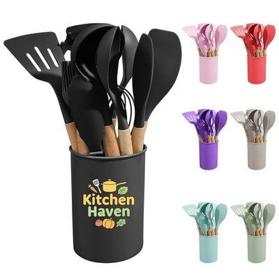 12 Piece Non-Stick Silicone Kitchen Utensil Set