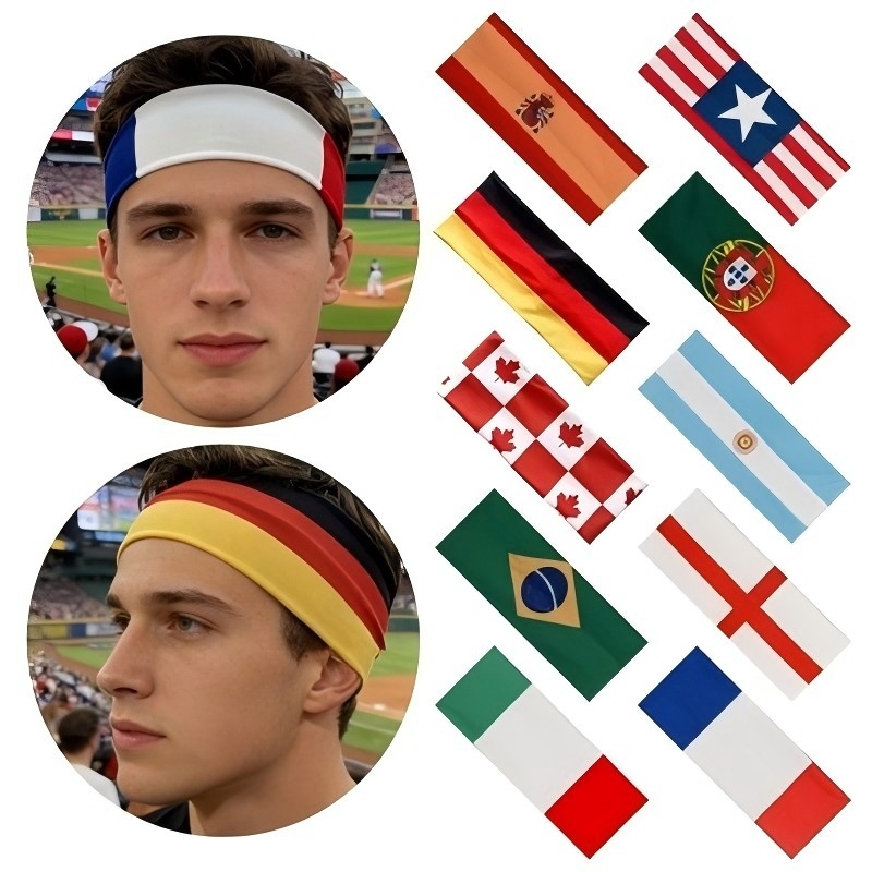 Football National Flag Sports Headband