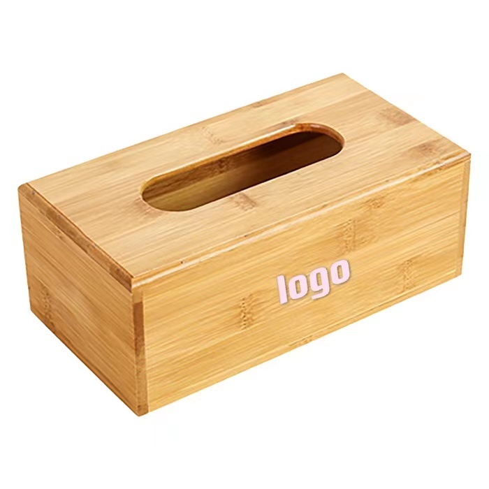 Rectangular Bamboo Tissue Box