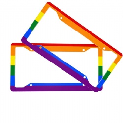 Rainbow LBGT License Plate Frame