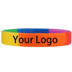 Gay Pride Silicone Bracelet