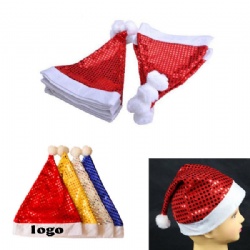 Adult Size Sequin Santa Hat