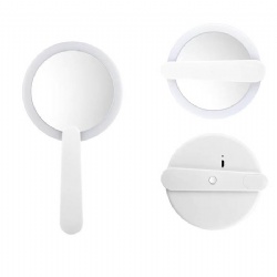 Folded LED Makeup Mirror