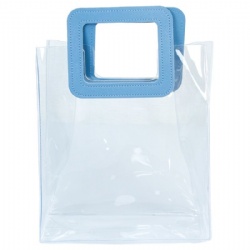 PVC Clear Tote Bag with Square/ Round Handle