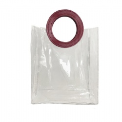 PVC Clear Tote Bag with Square/ Round Handle