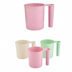 Wheat Straw Mouthwash Cup With Toothbrush Holder