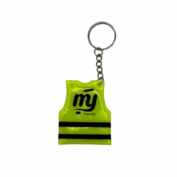 PVC Reflective Safety Vest Keytag