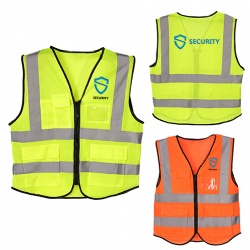 Polyester High Visibility Reflective Vest - Class 2 Certified