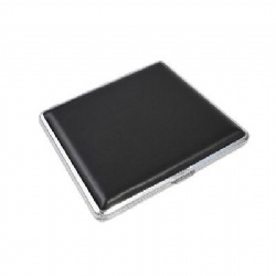 Leather And Metal Cigarette Case