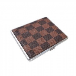 Leather And Metal Cigarette Case