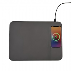 15w Qi Wireless Charger, Mouse Mat with Phone Stand