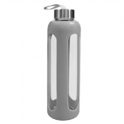 18 oz Silicone sleeve Glass bottle