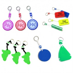 Oval Floating Key Ring