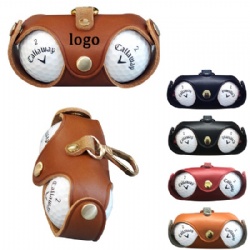 Leather Golf Ball Bag