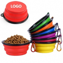 1000ml Portable Pet Collapsible Bowl with Buckle