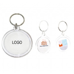 Full Color Round Acrylic Key Chain