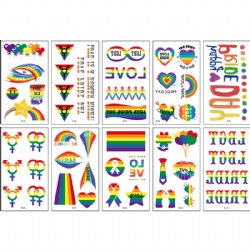 LGBTQ Rainbow Tattoo Stickers