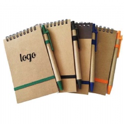 Writing Kraft Paper Notebook with Pen