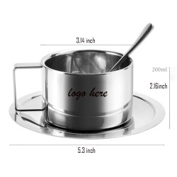 Stainless Steel Coffee Cup Set