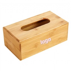 Rectangular Bamboo Tissue Box