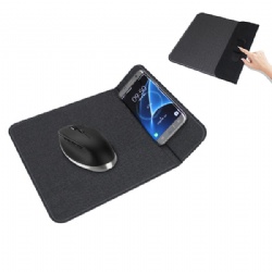 Wireless Charger Mouse Pad w/Phone Stand