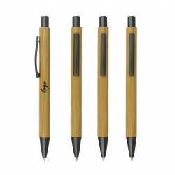 Bamboo Retractable Ballpoint Pen