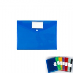 Document Envelope with Label Pocket