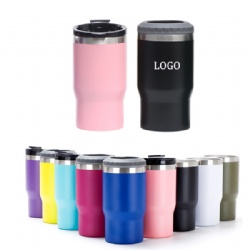 14 Oz Insulated Drink Holder With Double Lids